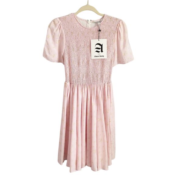 Maison Amory Bonnie Bow Back Dress Small Pink NWT - Picture 2 of 7